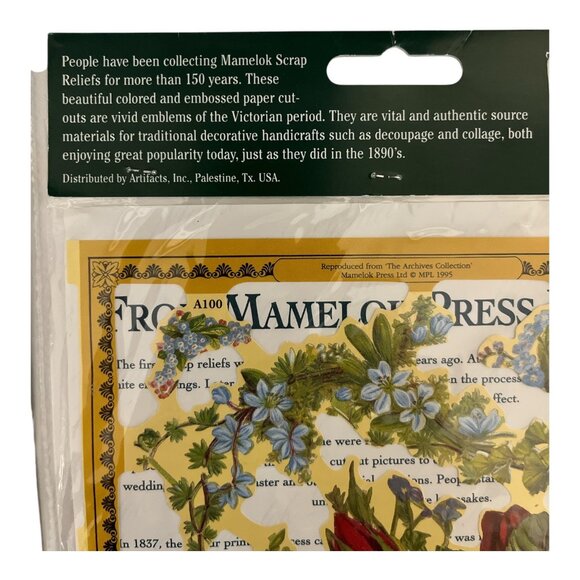 VTG Victorian Scrap Reliefs Decoupage Art Lot 2 Packs Embossed Paper Cutouts Cra - Picture 3 of 5